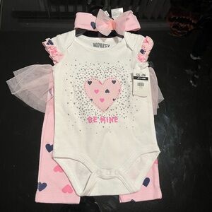 Baby girl Valentine’s Day outfit